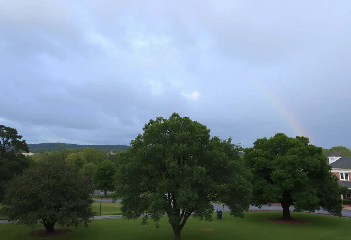 Cloudy weather with a chance of rain in Chapin, SC