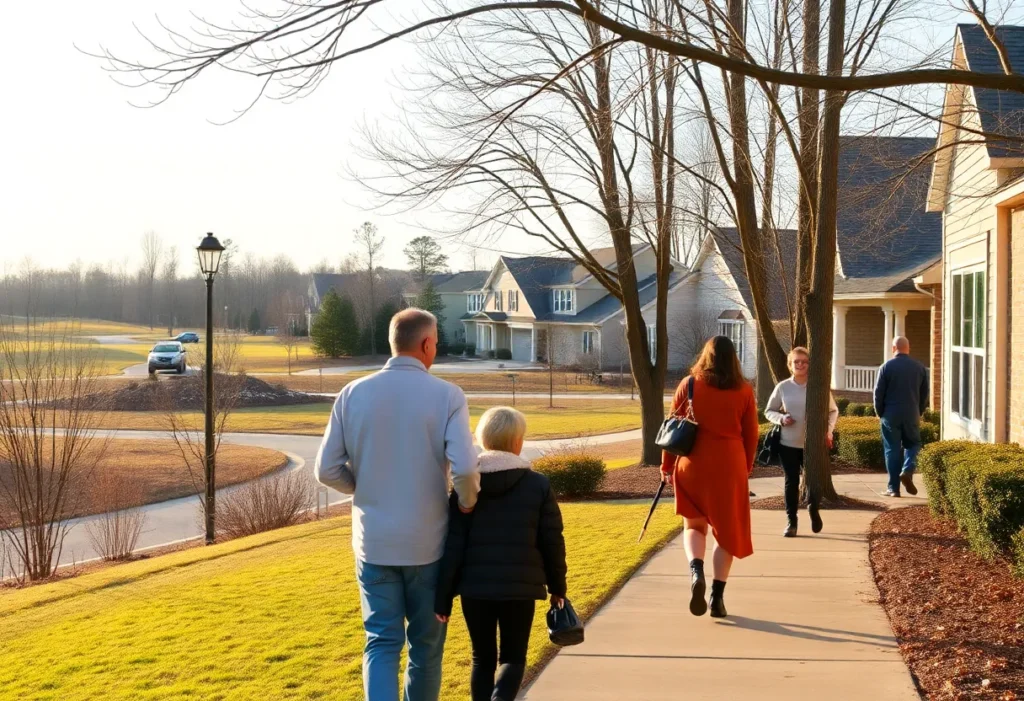 Residents participating in winter activities in Chapin SC