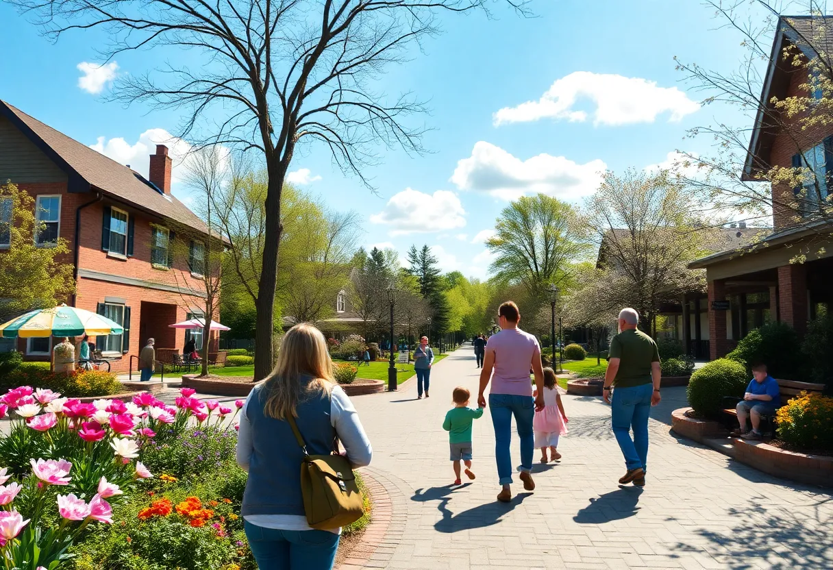 Families enjoying a sunny day in Chapin SC park