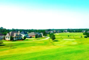 A picturesque golf community in Chapin SC with lush greenery.