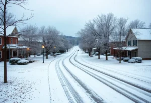 Scenic view of snow-covered Chapin, South Carolina