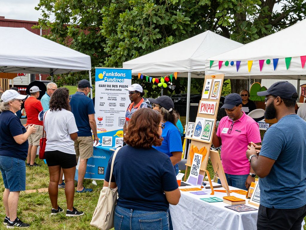 Community members gathered at the Chapin charity fundraiser event.