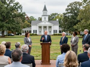 Community leaders in Chapin, SC discussing governance issues