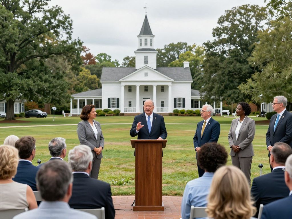 Community leaders in Chapin, SC discussing governance issues