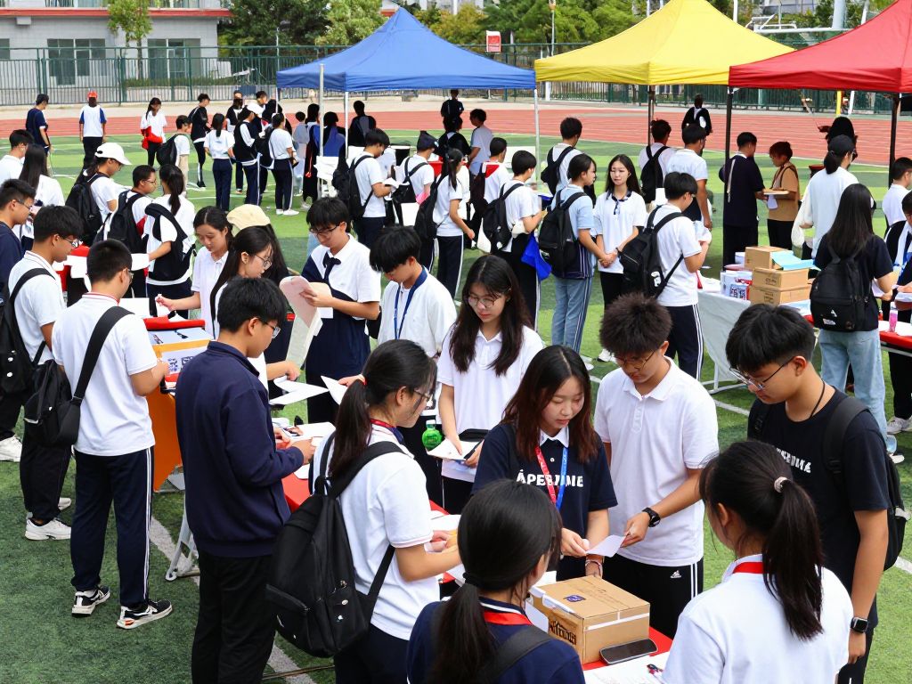 Chapin High School students participating in fundraising events