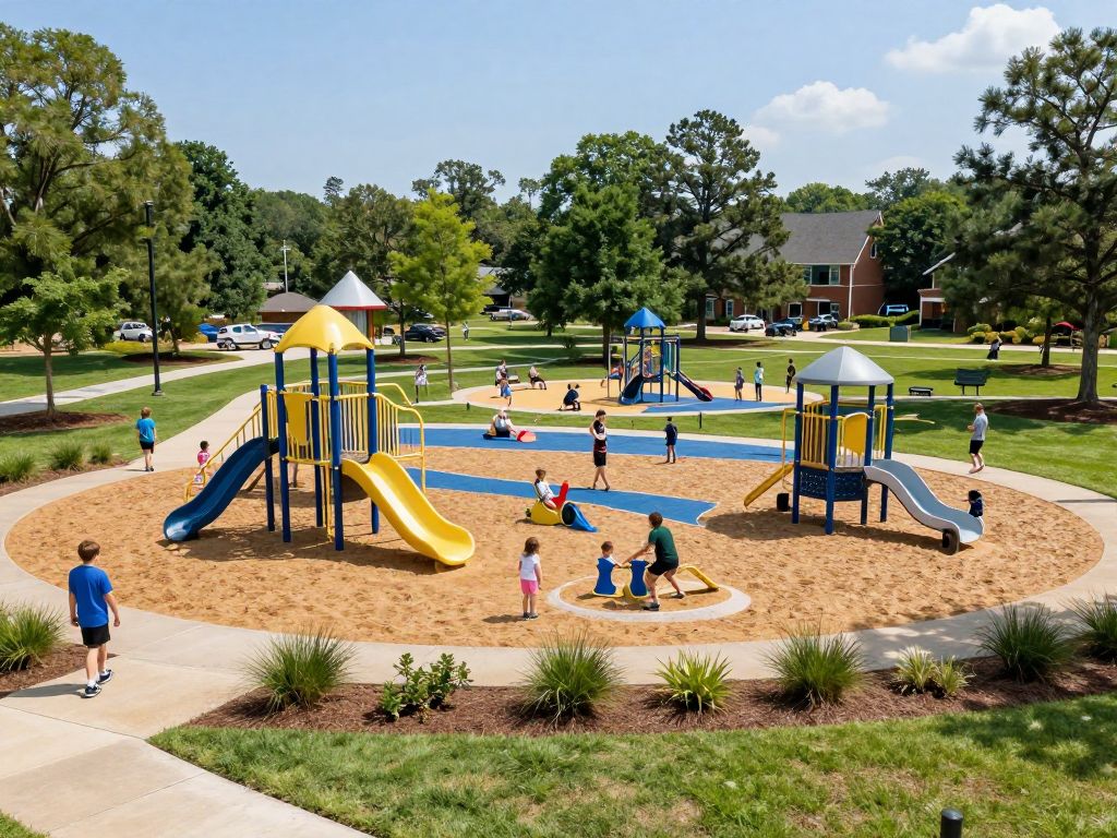 Community park in Chapin SC with recreational facilities