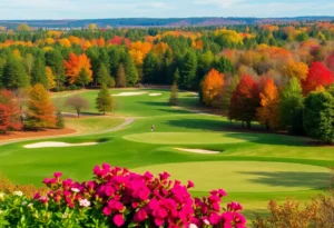 Seasonal landscapes of golf neighborhoods in Chapin SC