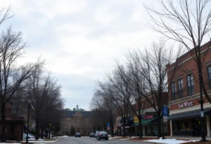 Cloudy skies in Chapin South Carolina on New Year's Day