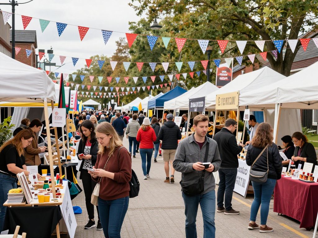 Chapin Spring Festival with local businesses and vibrant activities.
