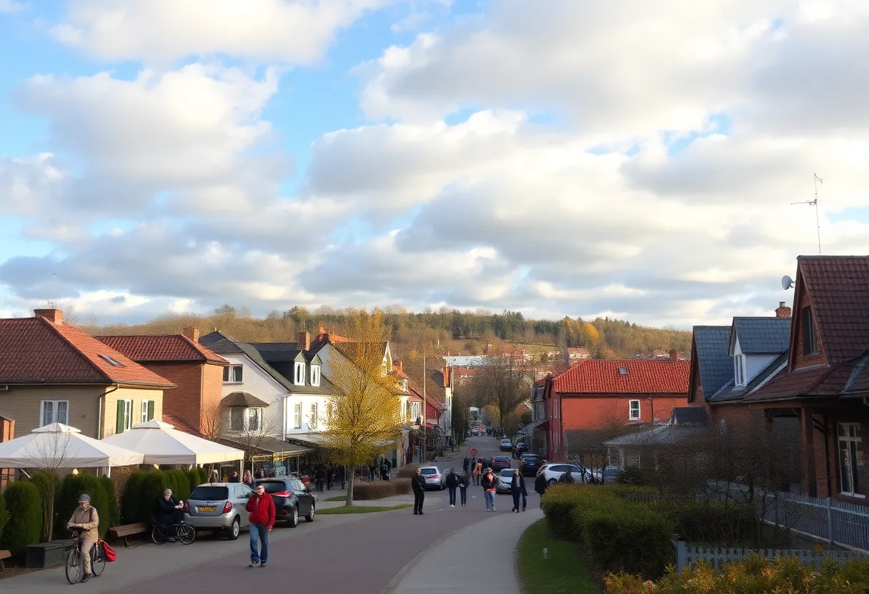 People enjoying a warm January day in Chapin, SC