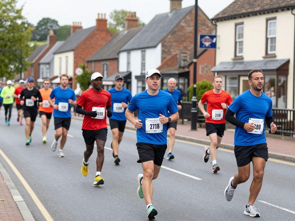 Participants running in a charity run event in Chapin SC