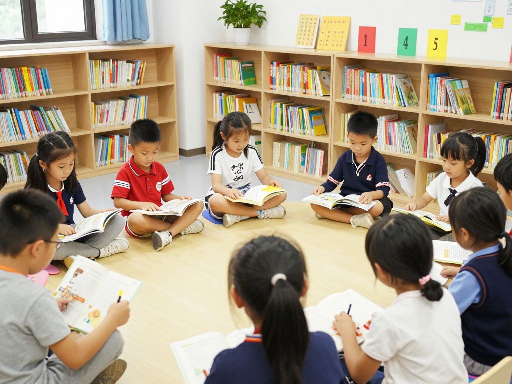 Children engaged in reading activities at Chapin Memorial Library