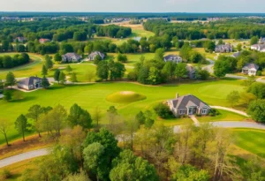 Scenic view of a golf community in Chapin SC