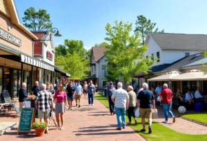 Residents shopping at local businesses in Chapin SC