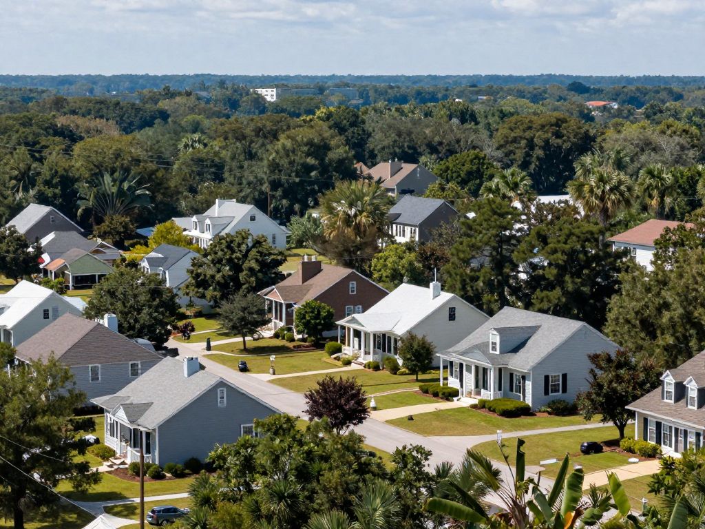 A tranquil view of Chapin community, symbolizing resilience.