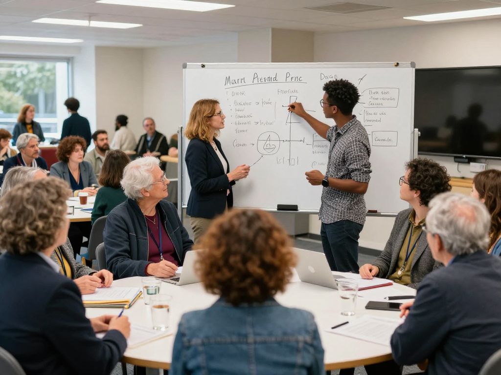 Residents gathered at Chapin Town Hall discussing future goals