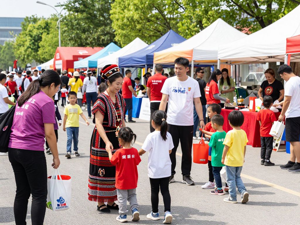 Families participating in a fundraising event in Chapin SC