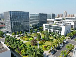 Lake Murray Business Park showing modern office spaces and greenery.