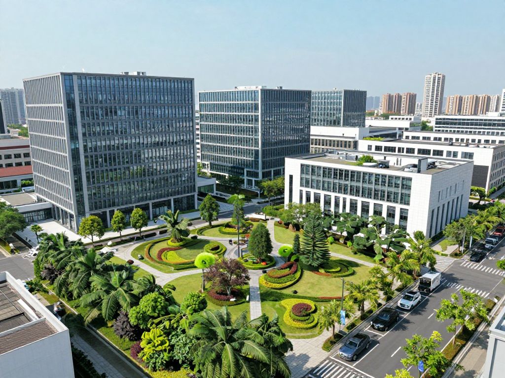Lake Murray Business Park showing modern office spaces and greenery.