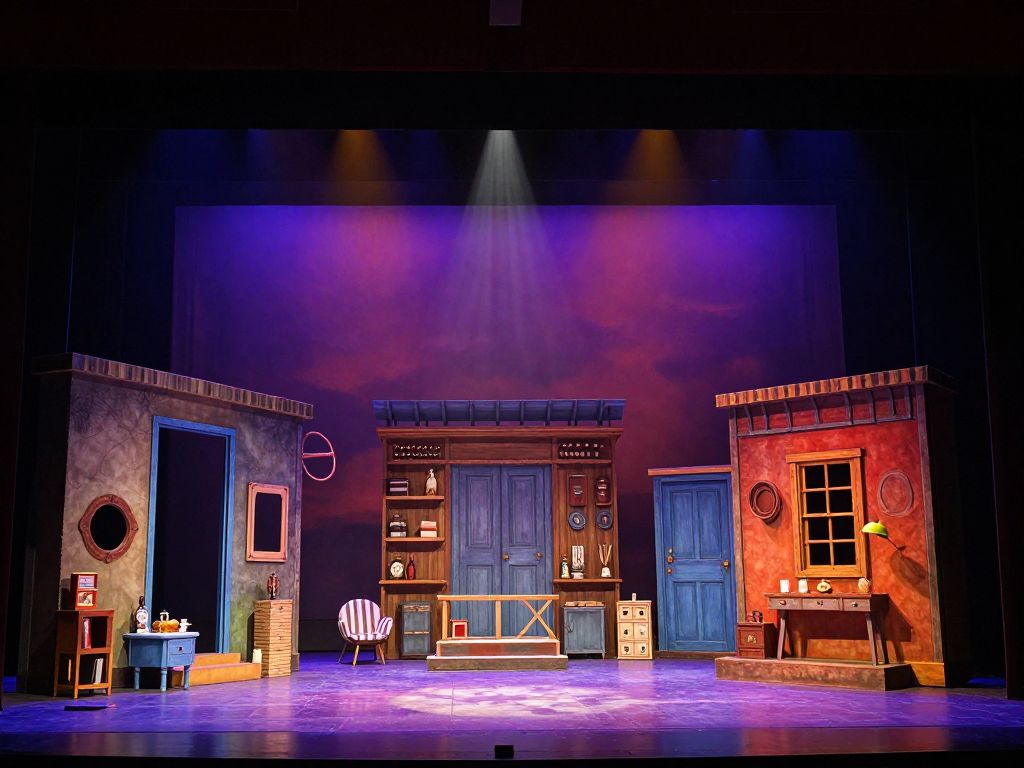 Theater stage set for local production in Chapin SC