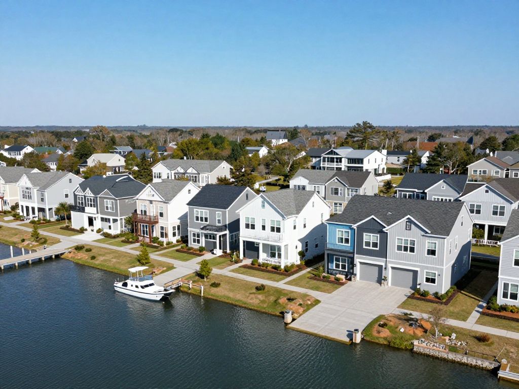 Modern waterfront homes in Lake Carolina, Columbia SC