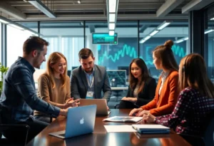 Digital marketing team applying behavioral economics principles