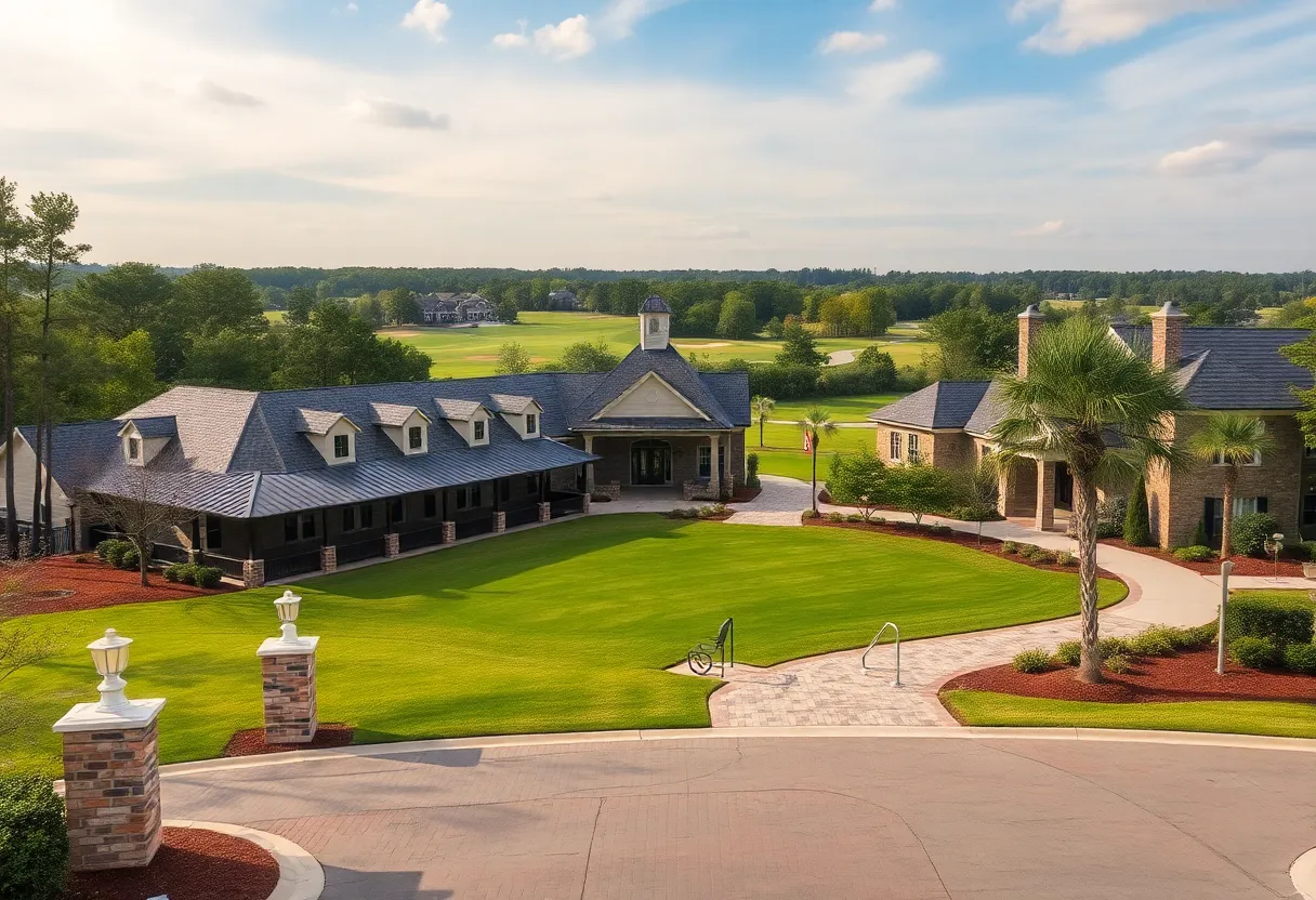 Golf community in Chapin SC with historical architectural influences