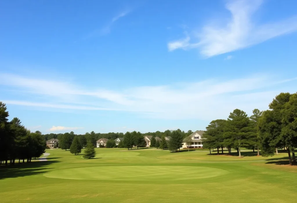 Beautiful golf course in Chapin SC with homes nearby