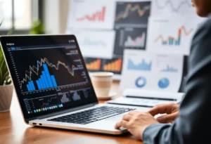 A marketer analyzing data insights for digital marketing optimization