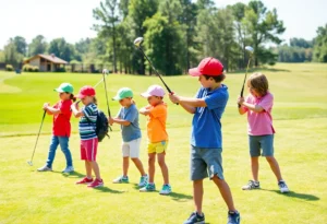 Children participating in youth golf programs in Chapin SC