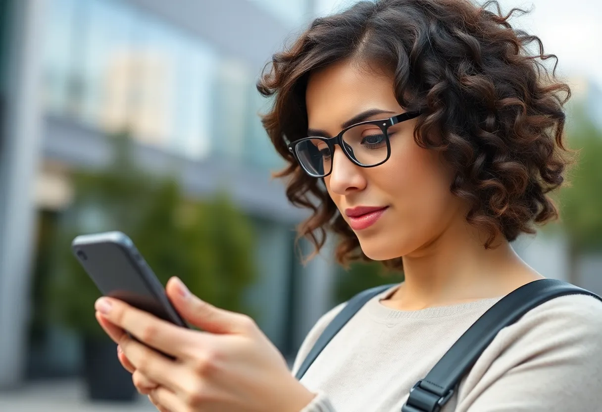 Person using smartphone for quick answers, representing micro-moments.